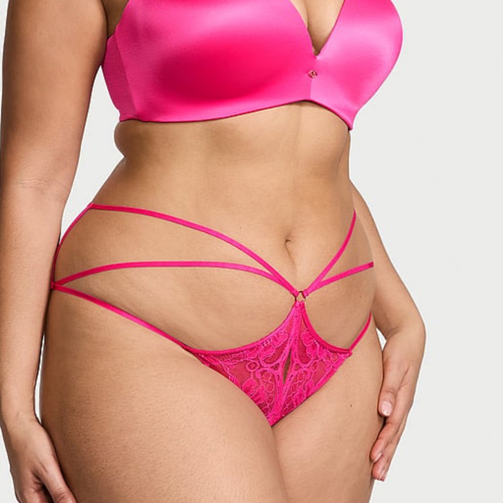 Victoria secret xl Very sexy crotchless pink panties